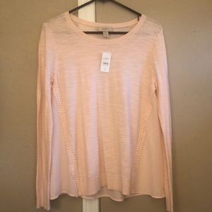 NWT Women’s Pink Knit Long Sleeve